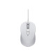 ASUS MU101C Blue Ray Silent - Mouse - per destrorsi e per sinistrorsi - ottica - 3 pulsanti - cablato - USB - bianco