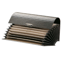 Portacambiali a soffietto - 12 tasche Gen/Dic - 28x13 cm - colori assortiti - Fraschini