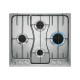 Electrolux CrossCook RGG6242LOX - Piano cottura a gas - 4 piastre - Nicchia - larghezza: 56 cm - prof. 48 cm - acciao inox - ac