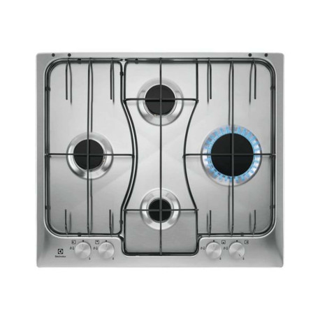 Electrolux CrossCook RGG6242LOX - Piano cottura a gas - 4 piastre - Nicchia - larghezza: 56 cm - prof. 48 cm - acciao inox - ac