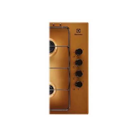 Electrolux EGS6414T - Piano cottura a gas - 4 piastre - Nicchia - larghezza: 55 cm - prof. 47 cm - marrone - terra di Francia
