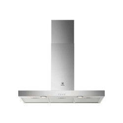 Electrolux Serie 600 LFT419X - Cappa - piatta camino - larghezza: 89.8 cm - prof. 45 cm - estrazione e ricircolo (con kit ricir