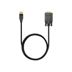 Kensington - Cavo adattatore - DisplayPort (M) a HD-15 (VGA) (M) - DisplayPort 1.2 - 1.83 m - passivo, supporto 1080p - nero