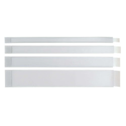 Portaetichette adesivo Ies L40 - 40 x 300 mm - grigio - Sei Rota - conf. 10 pezzi