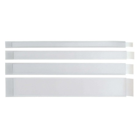 Portaetichette adesivo Ies L40 - 40 x 300 mm - grigio - Sei Rota - conf. 10 pezzi