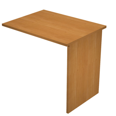 Allungo reversibile dx/sx per scrivanie Easy - 80 x 60 cm - con fianchi pannello - Noce chiaro