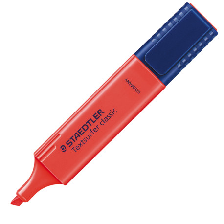 Evidenziatore - Textsurfer Classic - punta a scalpello - tratto1 - 5 mm - rosso - Staedtler