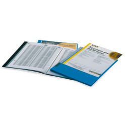 Portalistini personalizzabile Display - 21,5 x 30 cm - 40 buste - nero - Fellowes