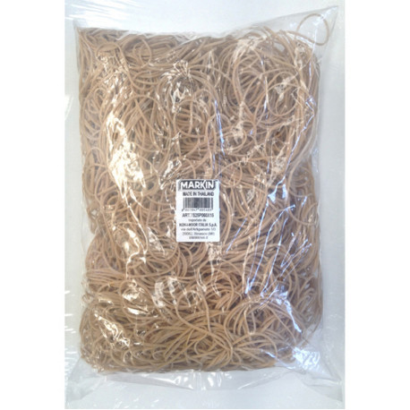 Elastici - diametro 2 cm - 1 kg - caucciù - avana - Markin