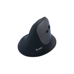Equip 245120, Mano destra, Design verticale, Ottico, RF senza fili + Bluetooth, 1600 DPI, Nero
