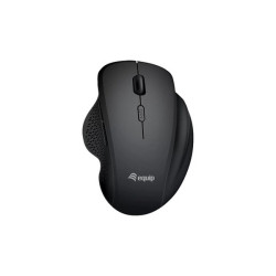Equip 245121, Mano destra, Ottico, RF senza fili + Bluetooth, 1600 DPI, Nero