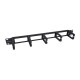 Equip 327315, Pannello di gestione del cavo, Plastica, Acciaio, Nero, 293 g