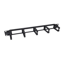 Equip 327315, Pannello di gestione del cavo, Plastica, Acciaio, Nero, 293 g