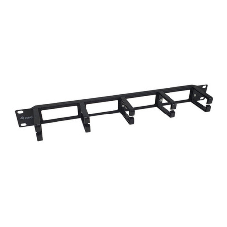 Equip 327315, Pannello di gestione del cavo, Plastica, Acciaio, Nero, 293 g