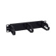 Equip 327341, Pannello di gestione del cavo, Plastica, Acciaio, Nero, 1 pz, 204 g
