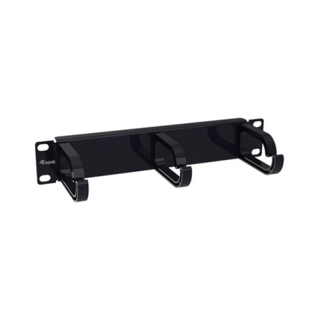 Equip 327341, Pannello di gestione del cavo, Plastica, Acciaio, Nero, 1 pz, 204 g