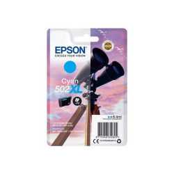 Epson 502XL - 6.4 ml - alta capienza - ciano - originale - blister - cartuccia d'inchiostro - per Expression Home XP-5100, 5105