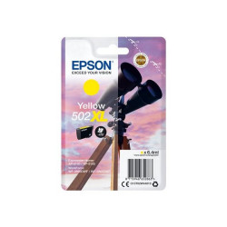 Epson 502XL - 6.4 ml - alta capienza - giallo - originale - blister con radiofrequenza / allarme acustico - cartuccia d'inchios
