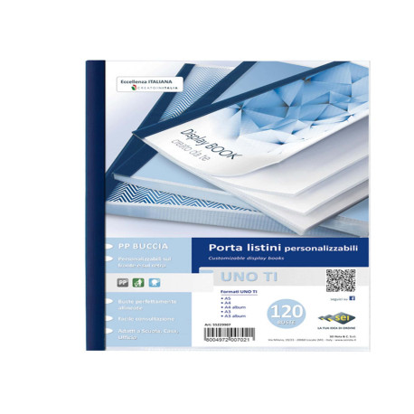 Portalistini personalizzabile Uno TI - 22 x 30 cm - 120 buste - blu - Sei Rota