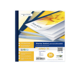 Portalistini personalizzabile Uno TI - 22 x 30 cm - 36 buste - blu - Sei Rota