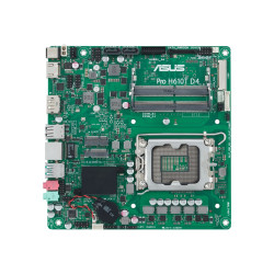ASUS Pro H610T D4-CSM - Scheda madre - Thin mini ITX - zoccolo LGA1700 - H610 Chipset - USB 3.2 Gen 1, USB 3.2 Gen 2 - Gigabit 