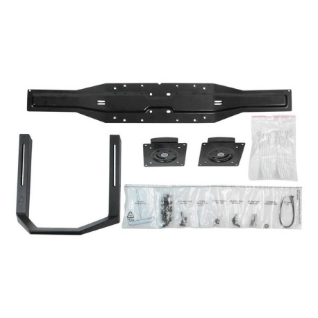 Ergotron - Componente di montaggio (impugnatura, supporto per doppio monitor) - per 2 display LCD - nero - dimensione schermo: 