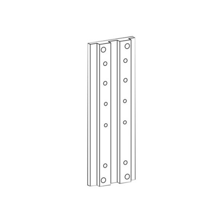 Ergotron - Componente di montaggio (kit staffe montaggio barra) - per pannello piatto - alluminio - installabile a parete - per