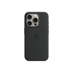 Apple - Cover per cellulare - Compatibilità MagSafe - silicone - nero - per iPhone 15 Pro