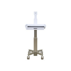 Ergotron CareFit Slim 2.0 - Carrello - per impieghi leggeri - per All-In-One/display LCD - cassetto (1x1) - medico - Alluminio,