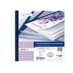 Portalistini personalizzabile Uno TI - 22x30 cm - 180 buste - blu - Sei Rota