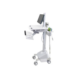 Ergotron StyleView - Carrello - per display LCD/dotazione PC - alimentazione LiFe, UE - medico - plastica, Alluminio, acciaio p