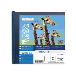 Portalistini personalizzabile Uno TI - 25x35 cm - 24 buste - blu - Sei Rota