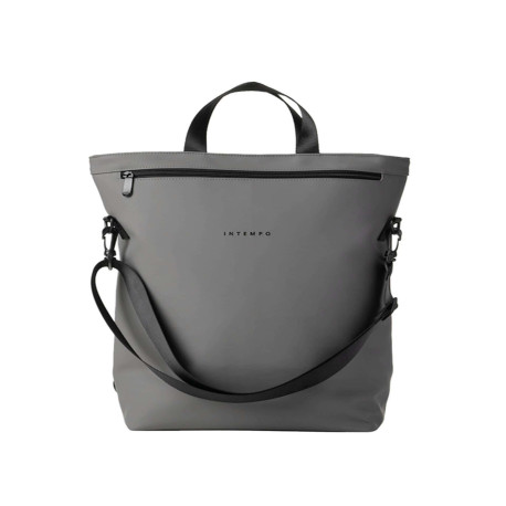 Borsa zainabile Drop - 30 x 44 x 14 cm - gomma - grigio - In Tempo
