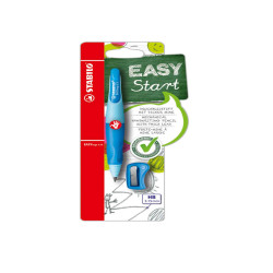 Portamine Easyergo - 3,15mm - per destrosi + affilamine - fusto azzurro - Stabilo