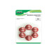 Bottoni magnetici - diametro 2 cm - rosso - Lebez - blister 12 pezzi