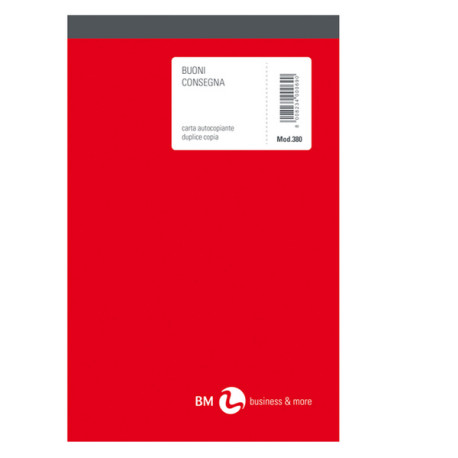 Blocco buoni di consegna - 50 fogli x 2 copie ricalcanti - 165 x 120 mm - BM