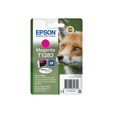 Epson T1283 - 3.5 ml - taglia M - magenta - originale - blister - cartuccia d'inchiostro - per Stylus S22, SX130, SX230, SX235,