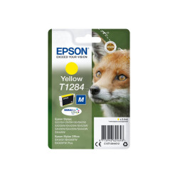 Epson T1284 - Taglia M - giallo - originale - blister con radiofrequenza / allarme acustico - cartuccia d'inchiostro - per Styl
