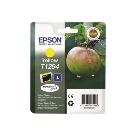 Epson T1294 - Taglia L - giallo - originale - blister con radiofrequenza / allarme acustico - cartuccia d'inchiostro - per Styl