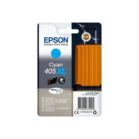 Epson 405XL - 14.7 ml - ciano - originale - cartuccia d'inchiostro - per WorkForce WF-7310, 7830, 7835, 7840- WorkForce Pro WF-