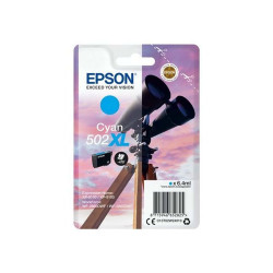 Epson 502XL - 6.4 ml - alta capienza - ciano - originale - blister - cartuccia d'inchiostro - per Expression Home XP-5100, 5105
