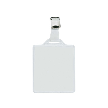Portanome Pass 1E - clip in metallo - c/cartoncino - 5,5 x 8,5 cm - verticale - Sei Rota - conf. 100 pezzi