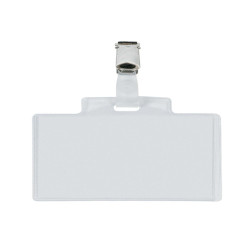 Portanome Pass 3E - clip in metallo - 9,5 x 6 cm - PVC - Sei Rota - conf. 100 pezzi