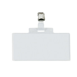 Portanome Pass 4E - clip in metallo - c/cartoncino - 11 x 7 cm - Sei Rota - conf. 100 pezzi