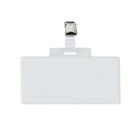 Portanome Pass 4E - clip in metallo - c/cartoncino - 11 x 7 cm - Sei Rota - conf. 100 pezzi