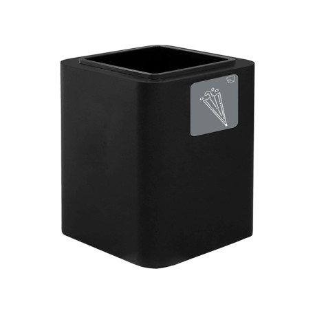 Portaombrelli Cubo - 38 x 38 x 65 cm - acciaio - nero - Stilcasa