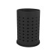 Portaombrelli forato - diametro 24 cm - H 48 cm - 21 L - acciaio - nero - Stilcasa