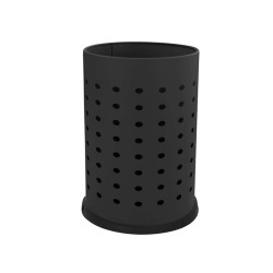 Portaombrelli forato - diametro 24 cm - H 48 cm - 21 L - acciaio - nero - Stilcasa
