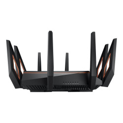 ASUS ROG Rapture GT-AX11000 - Router wireless - switch a 4 porte - GigE, 2.5 GigE - Porte WAN: 2 - Wi-Fi 6 - Tri-Band