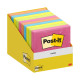 Blocco foglietti Post-it  - 76 x 76 mm - colori assortiti - 100 fogli - Post-it - conf. 10 blocchi